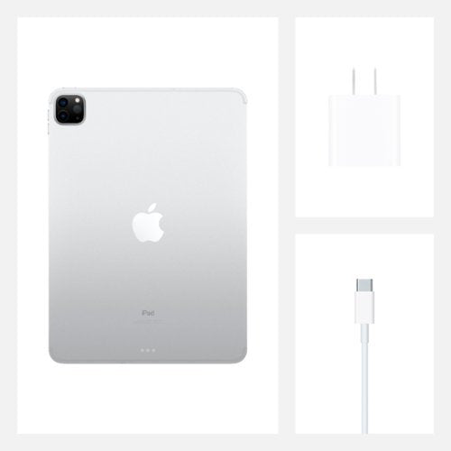 Apple - Geek Squad Certified Refurbished 11-Inch iPad Pro (2nd Generation) with Wi-Fi + Cellular - 256GB (Unlocked) - Silver