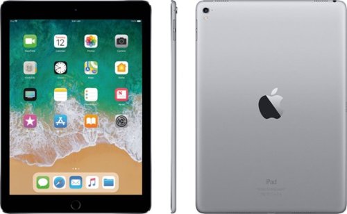Apple - Geek Squad Certified Refurbished 9.7-Inch iPad Pro with Wi-Fi + Cellular - 128GB - Space Gray (Unlocked)