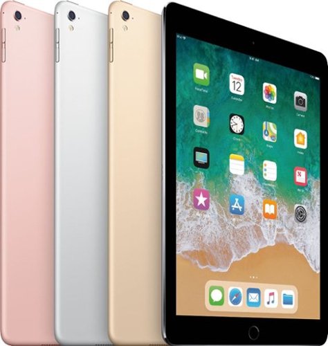 Apple - Geek Squad Certified Refurbished 9.7-Inch iPad Pro with Wi-Fi + Cellular - 128GB - Space Gray (Unlocked)