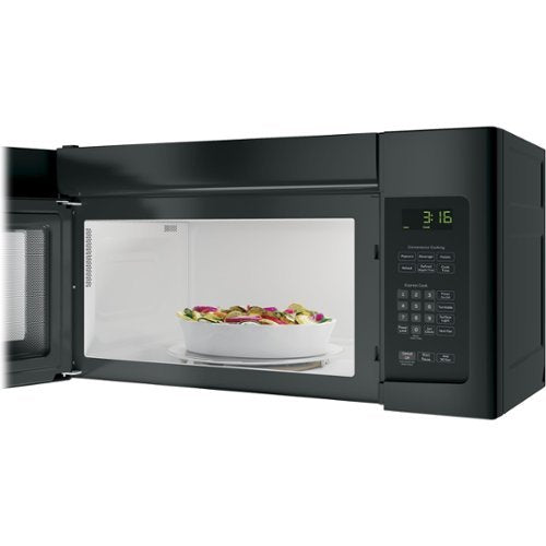 GE - 1.6 Cu. Ft. Over-the-Range Microwave and Electronic Touch Controls - Black