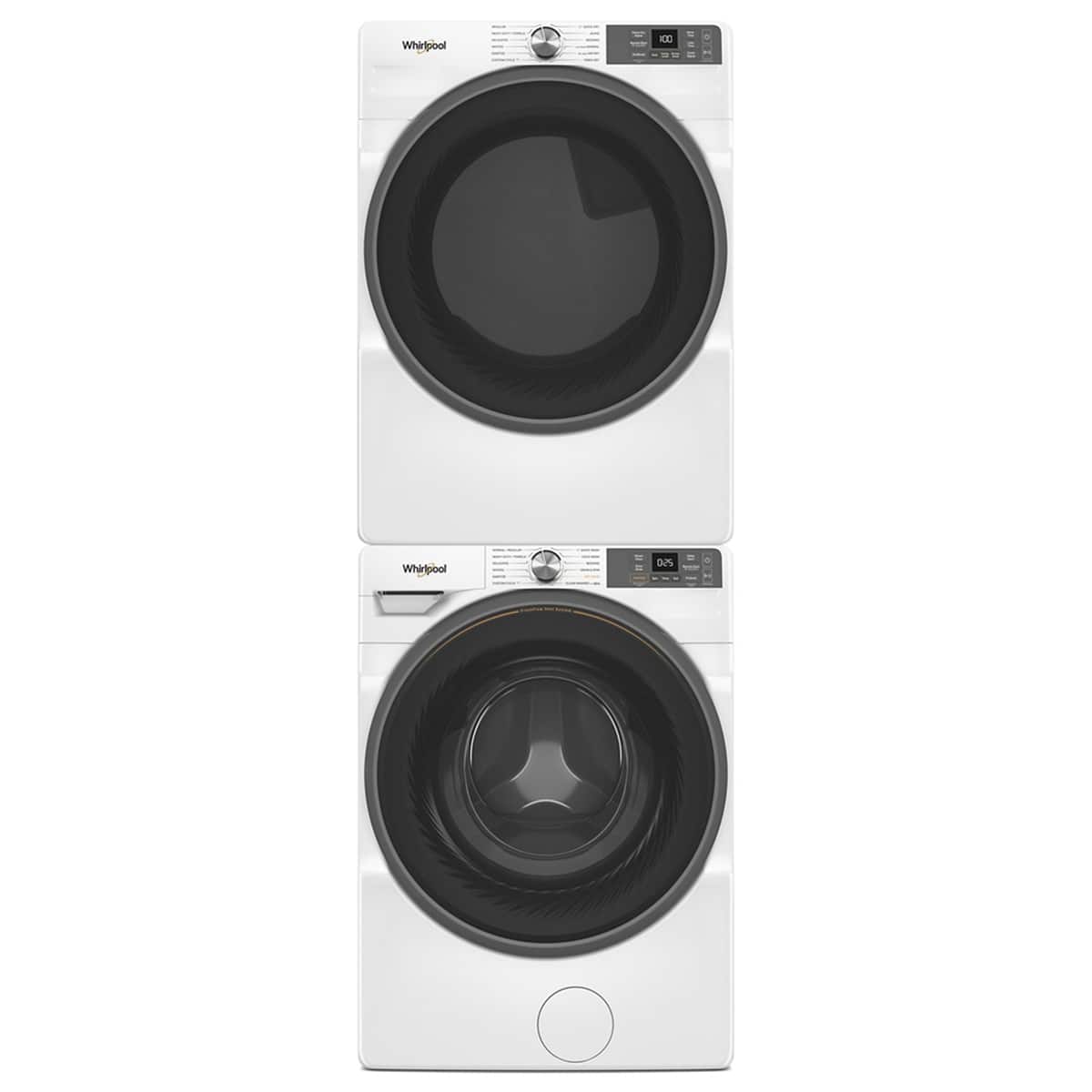 Whirlpool - 7.4 Cu. Ft. Stackable Smart Electric Dryer with Wrinkle Shield Option - White