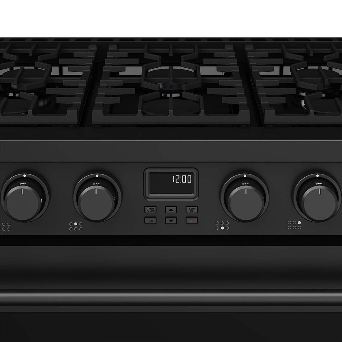 Thor Kitchen - 6.0 Cu. Ft. Freestanding LP Gas Convection Range - Matte Black