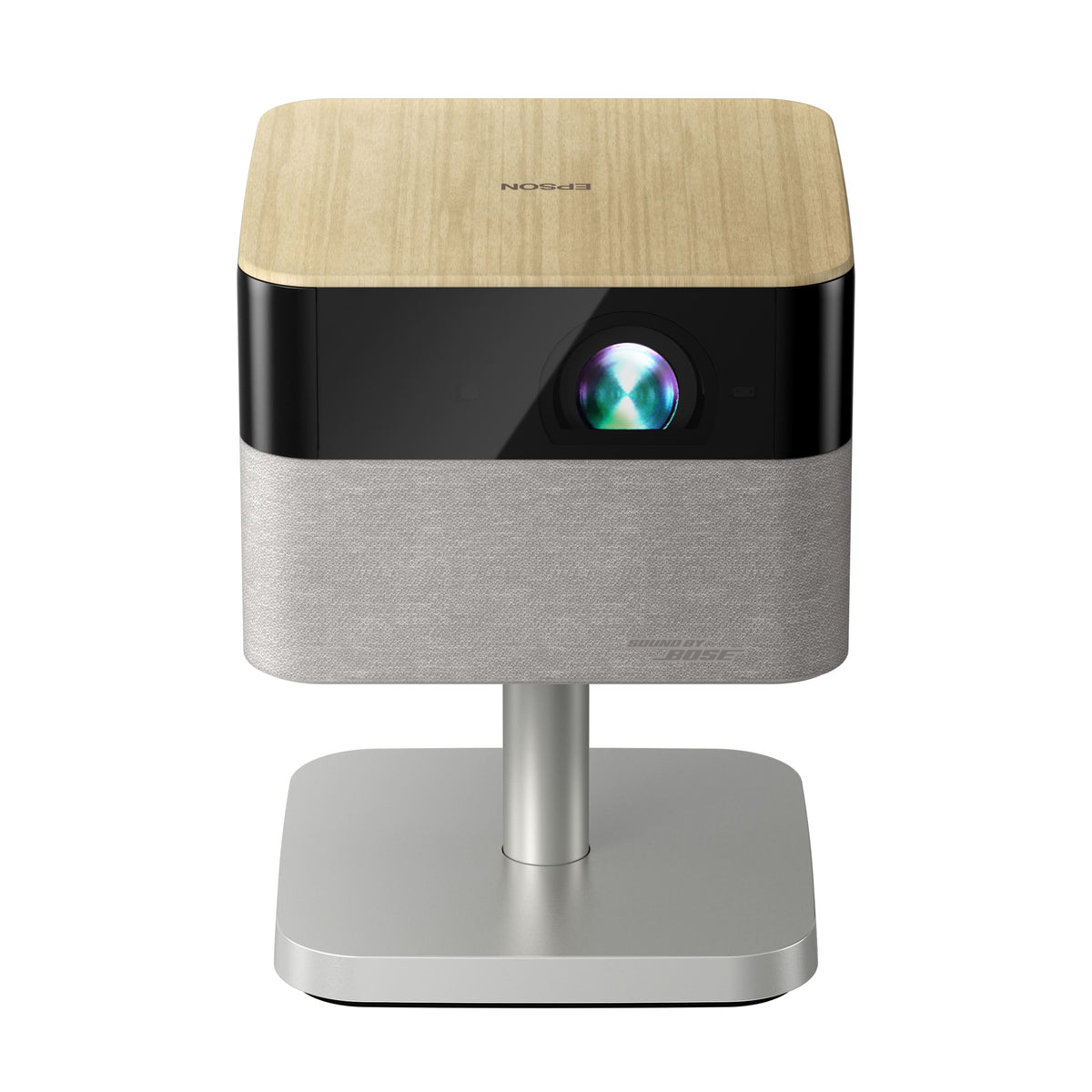 Epson - Lifestudio Flex Plus 4K PRO-UHD Portable Smart Projector, Sound by Bose, 1,000 Lumens Color & White Brightness, 3LCD,HDR - Oak