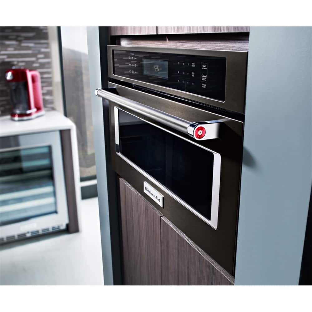 KitchenAid - 1.4 Cu. Ft. Built-In Microwave - Black Stainless Steel