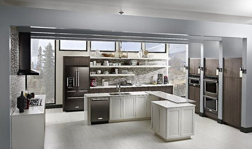KitchenAid - 1.4 Cu. Ft. Built-In Microwave - Black Stainless Steel