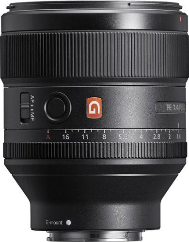 Sony - G Master FE 85 mm F1.4 GM Full-Frame Mid-range Telephoto Lens for E-Mount Cameras - Black