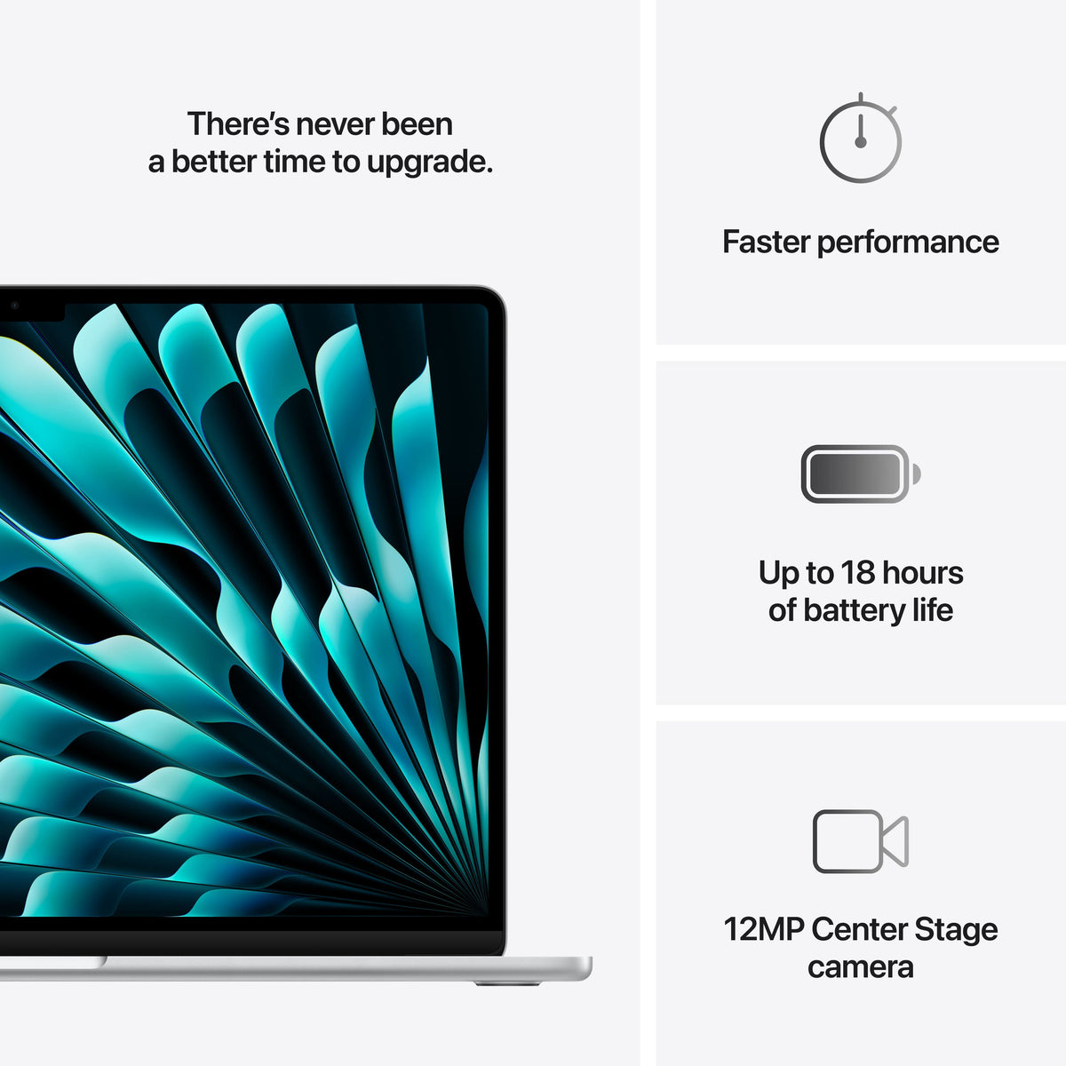 Apple - Refurbished MacBook Air 15-inch Laptop - Apple M4 chip Built for Apple Intelligence - 16GB Memory - 256GB SSD - Silver