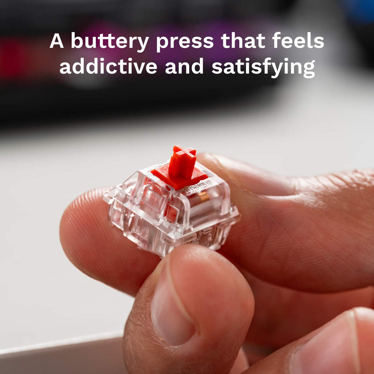 Glorious - Lubed Mechanical Keyboard 3-pin Hot Swappable Switches (110x) - Linear - Fox