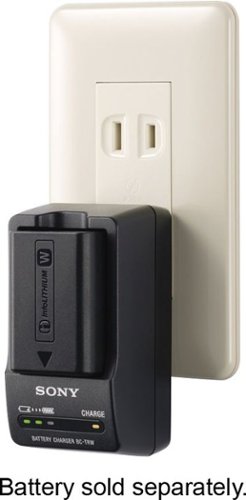 Sony - BCTRW W-Series Battery Charger for NP-FW50 - Black
