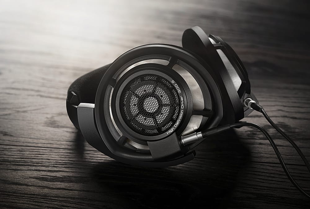 Sennheiser - HD 800 S Over-the-Ear Audiophile Reference Headphones - Ring Radiator Drivers, Open-Back Earcups, with Balanced Cable - Black