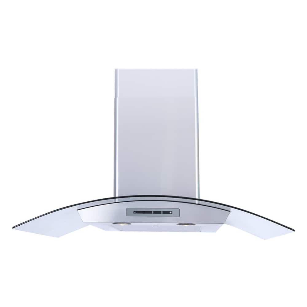 Windster Hoods - 30 inches - Convertible - Wall Range Hood - Stainless Steel/Glass