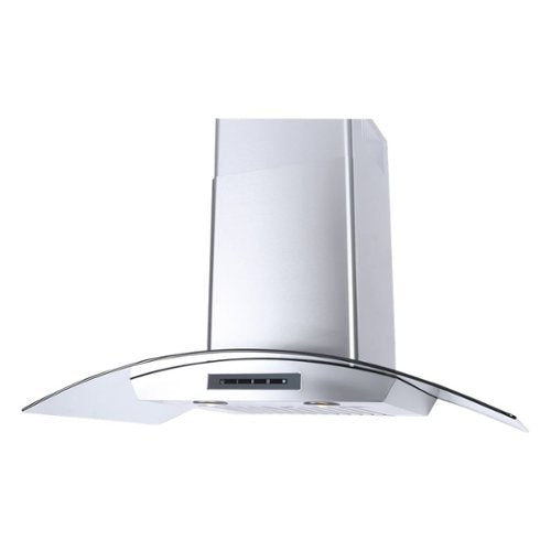 Windster Hoods - 30 inches - Convertible - Wall Range Hood - Stainless Steel/Glass