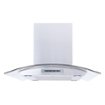 Windster Hoods - 30 inches - Convertible - Island Range Hood - Stainless Steel/Glass