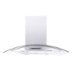 Windster Hoods - 36 inches - Convertible - Island Range Hood - Stainless Steel/Glass