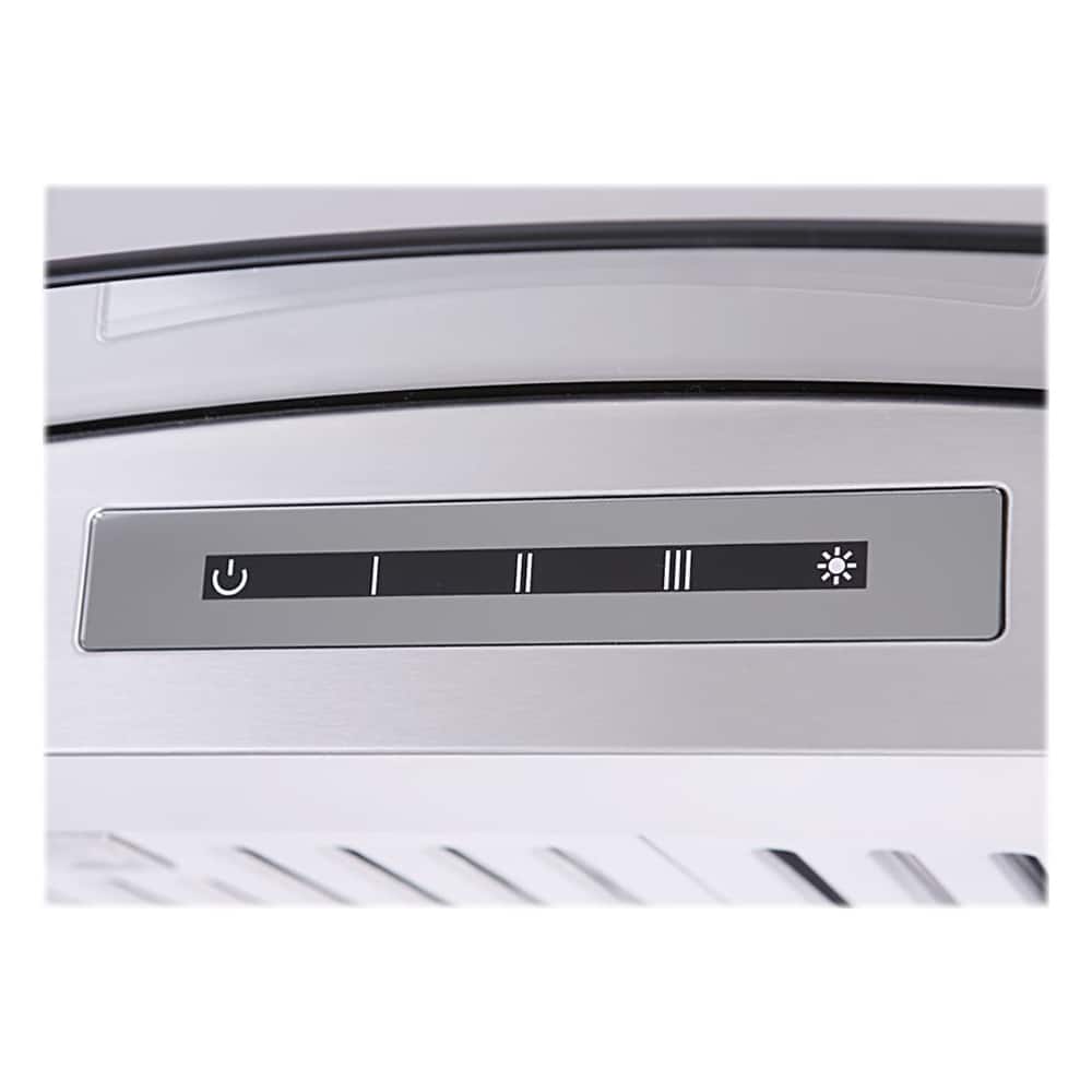 Windster Hoods - 36 inches - Convertible - Island Range Hood - Stainless Steel/Glass