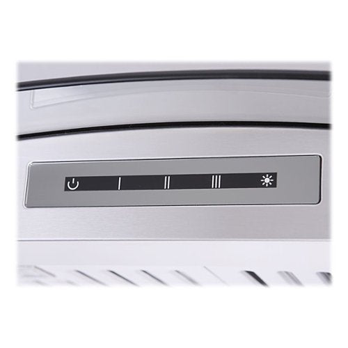 Windster Hoods - 41 inches - Convertible - Island Range Hood - Stainless Steel/Glass