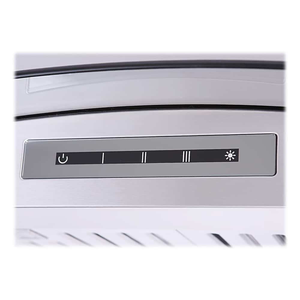 Windster Hoods - 41 inches - Convertible - Island Range Hood - Stainless Steel/Glass