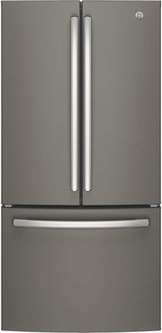 GE - 33 in. Wide 24.7 Cu. Ft. French Door Refrigerator with Internal Water Dispenser - Slate