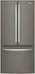 GE - 33 in. Wide 24.7 Cu. Ft. French Door Refrigerator with Internal Water Dispenser - Slate