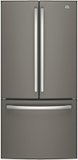 GE - 33 in. Wide 24.7 Cu. Ft. French Door Refrigerator with Internal Water Dispenser - Slate