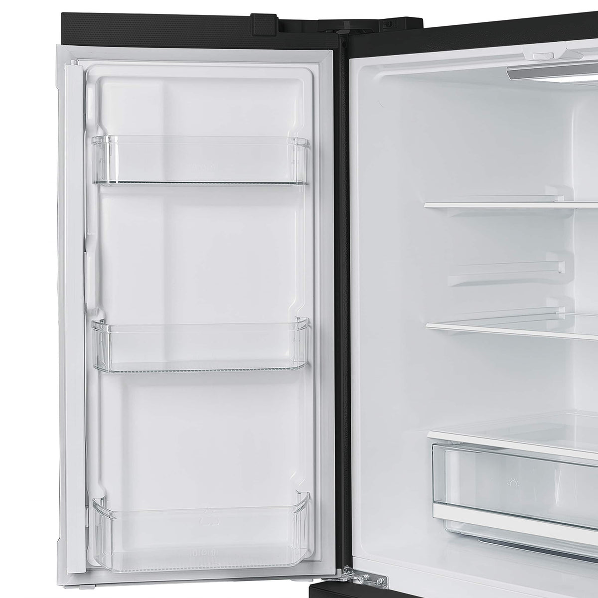 Forno Appliances - 36 in. Wide Moena Espresso 19.2 Cu. Ft. Freestanding Counter-Depth French Door Refrigerator with Automatic Ice Maker - Black