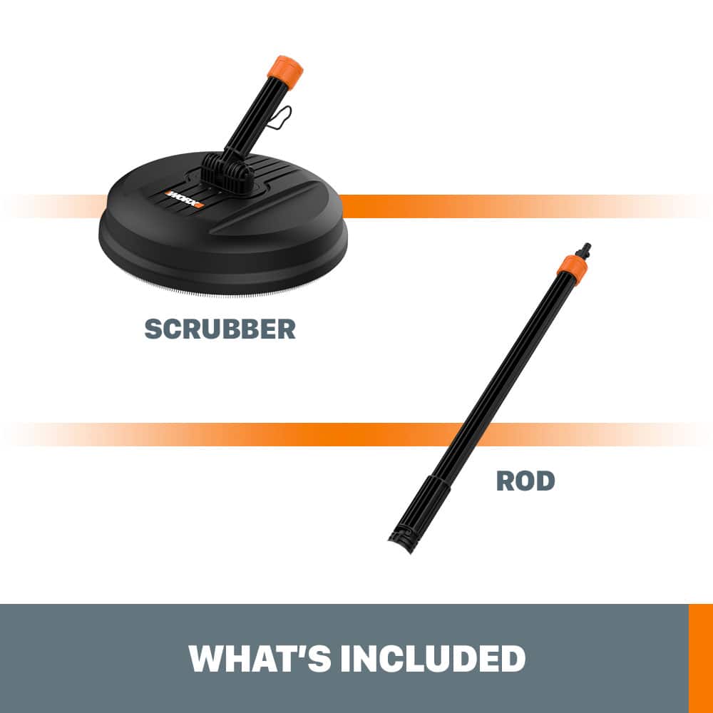 WORX - WA1800 Hydroshot Patio Surface Cleaning Attachment - Black