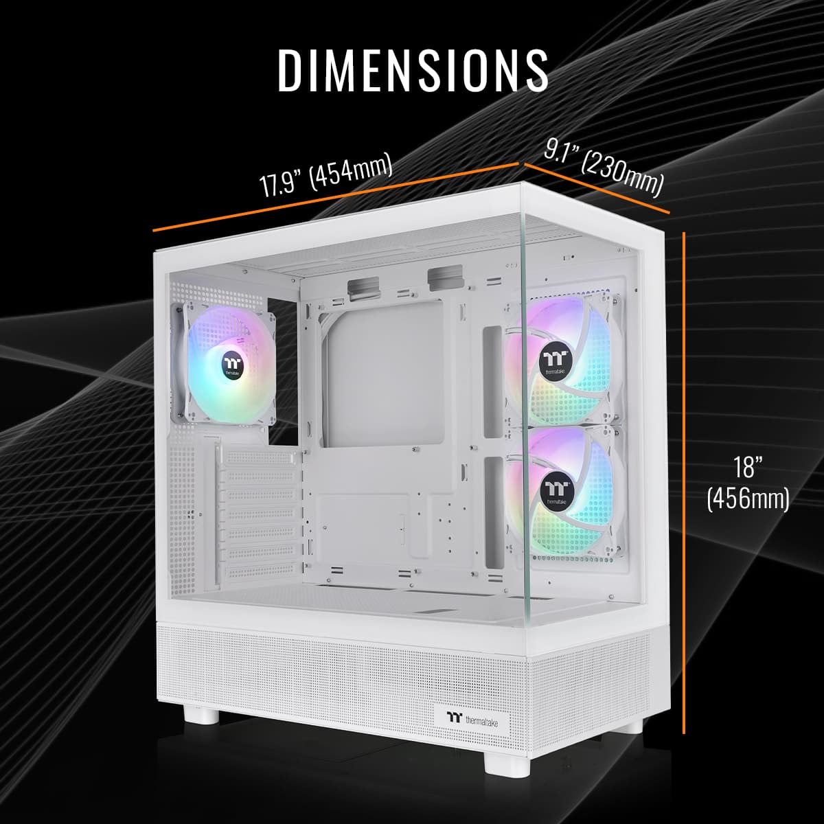 Thermaltake - LCGS View 7860TS-270 Gaming Desktop AMD Ryzen 7 7800X3D 2025 32GB Memory NVIDIA GeForce RTX 5060 Ti 8G 1TB SSD NVMe M.2 - White