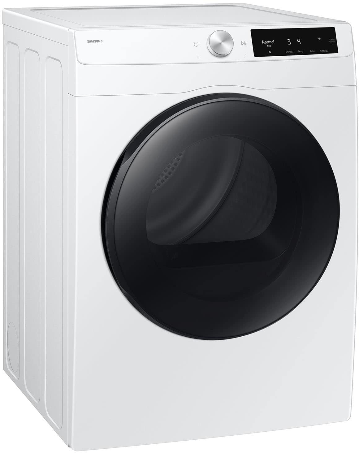 Samsung - 4.0 cu. ft. Electric Dryer with AI Smart Dial and Wi-Fi Connectivity - White