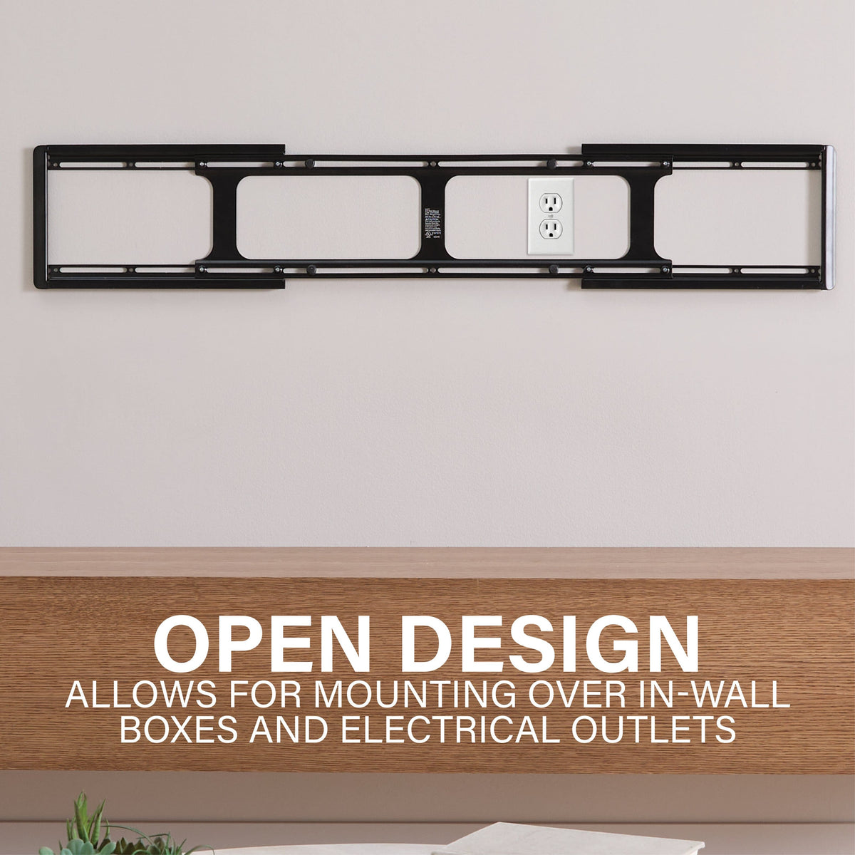 SANUS Elite - Fixed Position TV Wall Mount For 65"- 140" TVs up to 300 lbs. - Designed for Extra Large TVs - Black