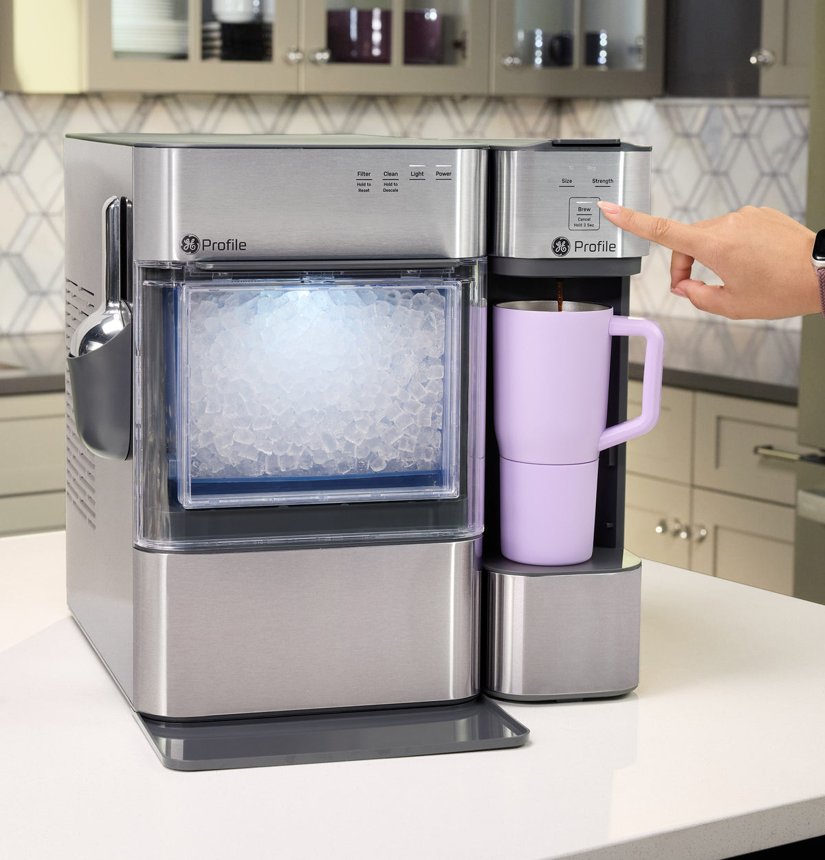 GE Profile - Brewpal Single-Serve Coffee Maker - Stainless Steel