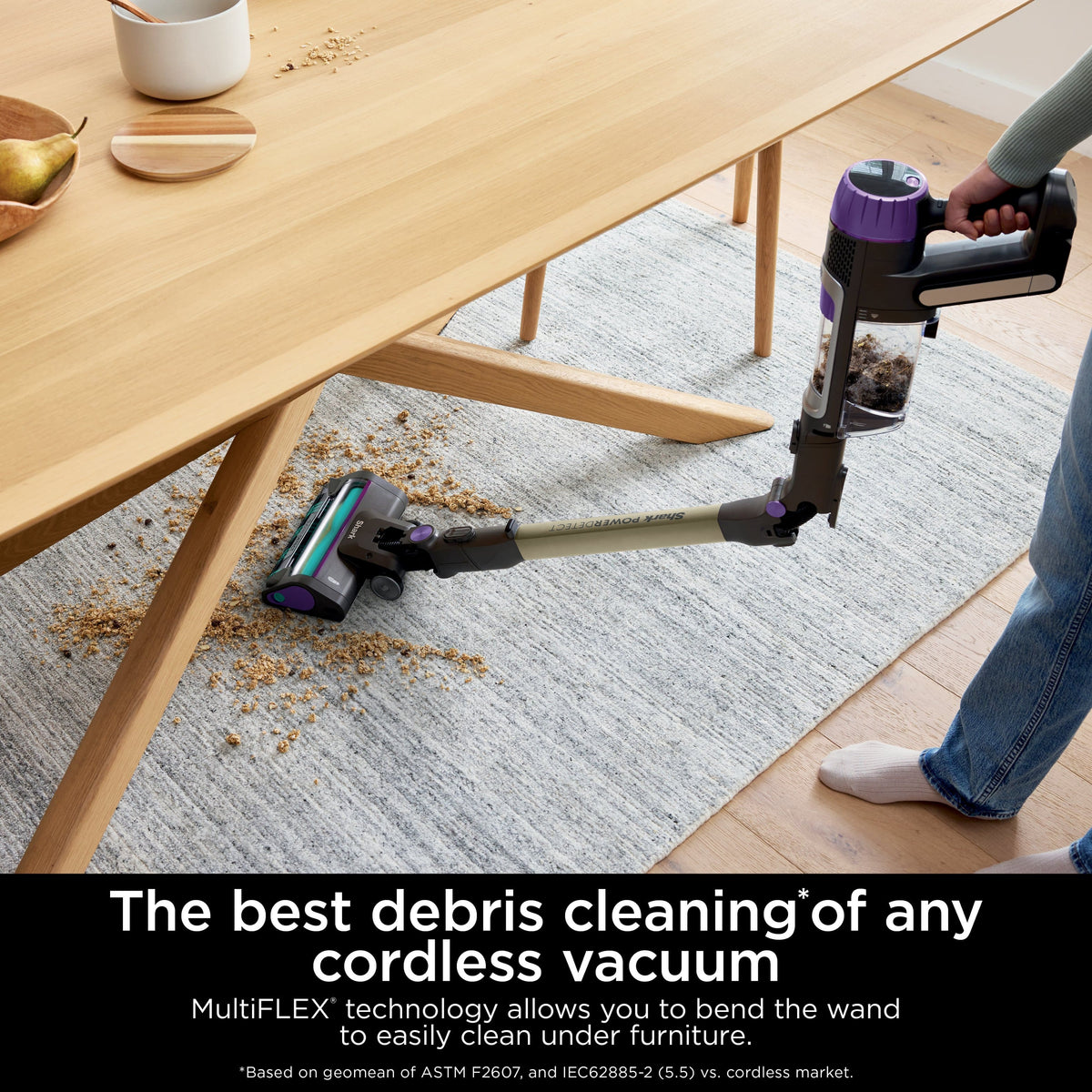 Shark - PowerDetect Clean & Empty Cordless Stick Vacuum & Auto-Empty System with Powerful Suction, Up to 70 min Runtime - Dark Gray