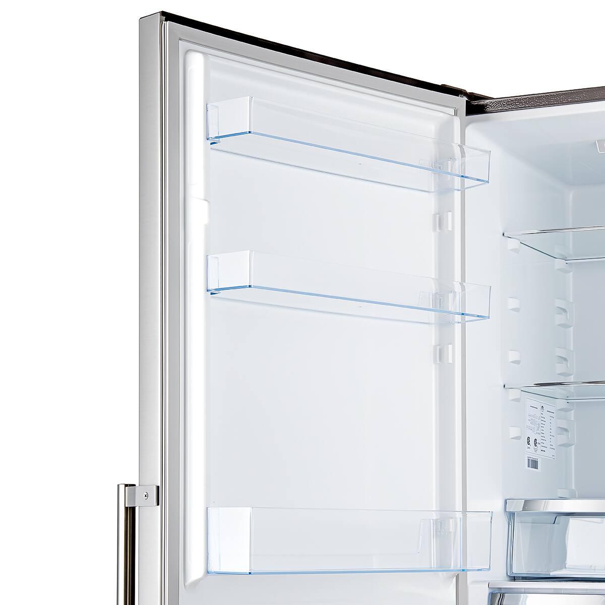 Forno Appliances - Guardia 10.8 Cu. Ft. Compact Fridge with Bottom Freezer - Stainless Steel