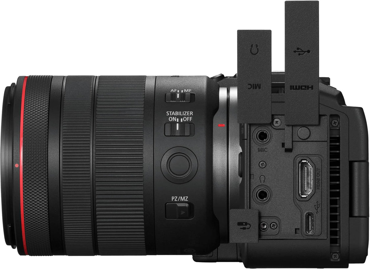 Canon - EOS R6 V 7K Video Mirroless Camera with RF20-50mm F4 L IS USM Lens - Black