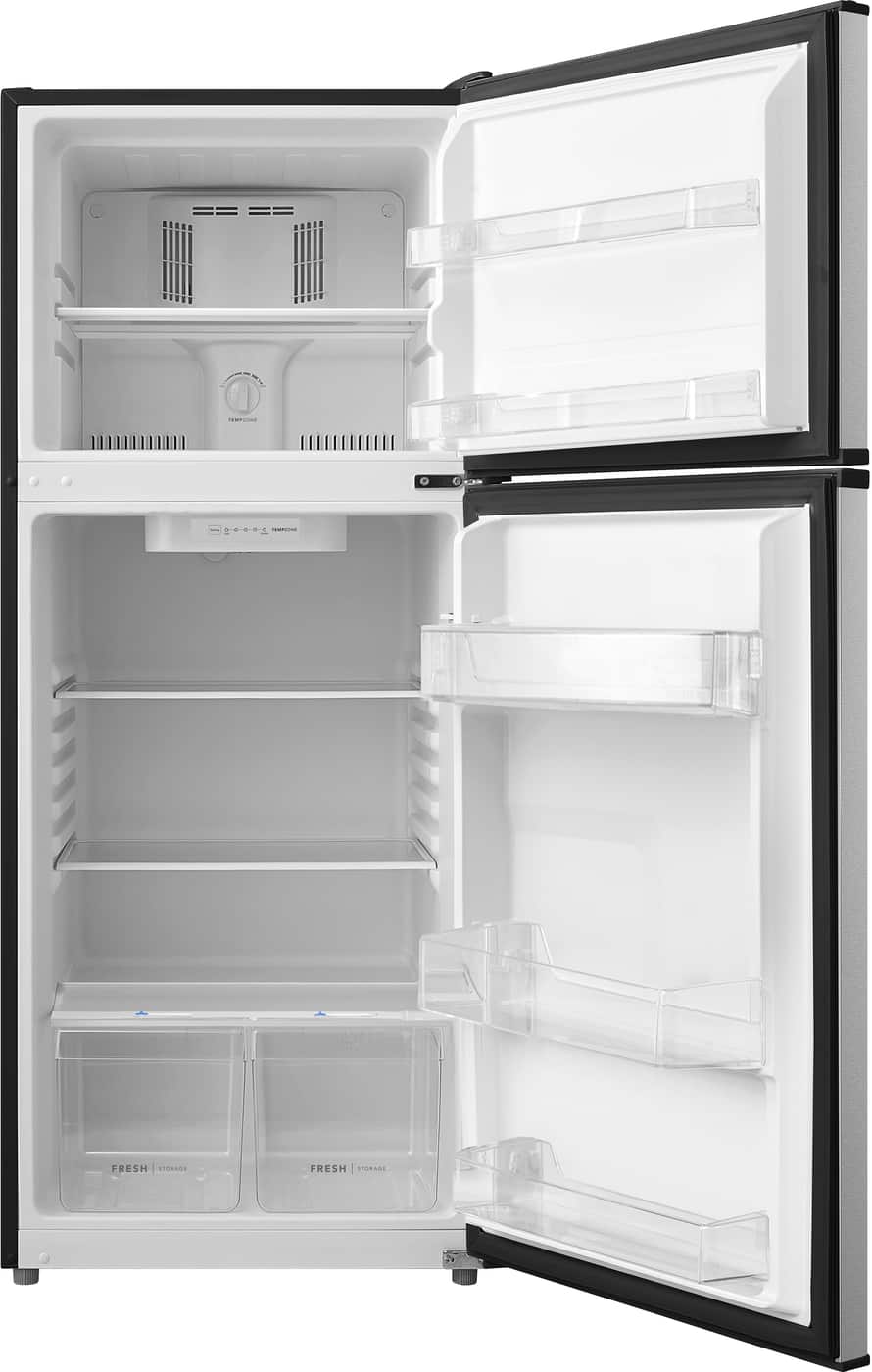 Frigidaire - 12 Cu. Ft. Garage Ready Top Freezer - Fingerprint-Resistant Stainless Steel Look
