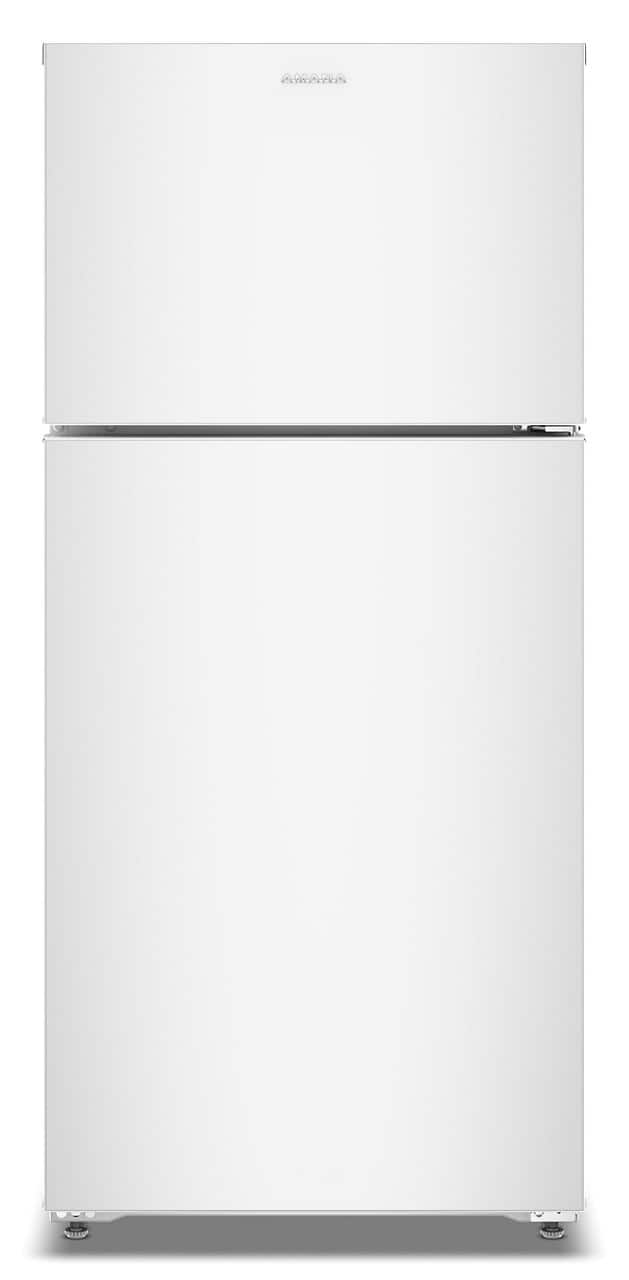 Amana - 28 in. Wide 14 cu. ft. Top-Freezer Refrigerator With A Large Crisper Drawer - White