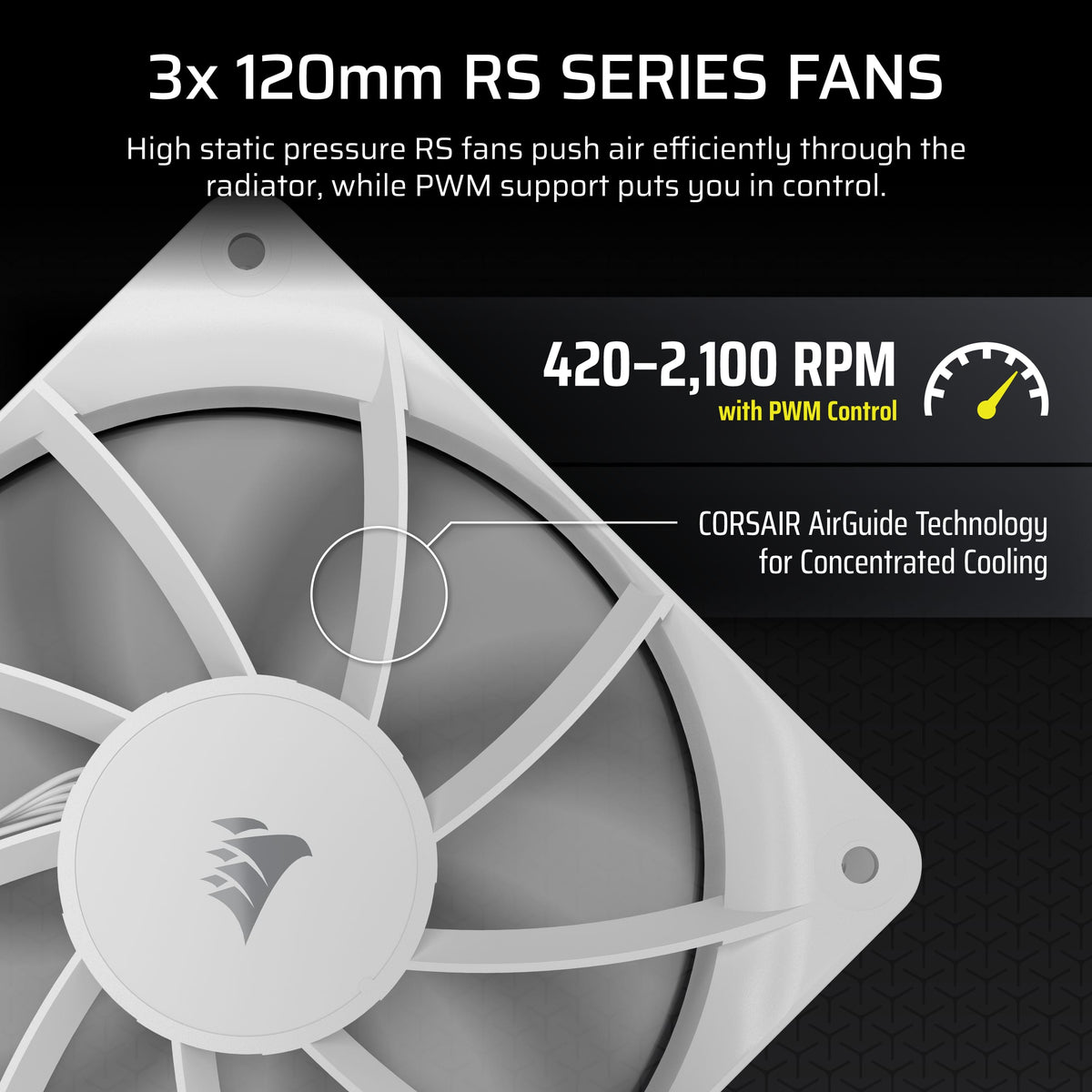 CORSAIR - NAUTILUS 360 RS LCD Liquid CPU Cooler - White