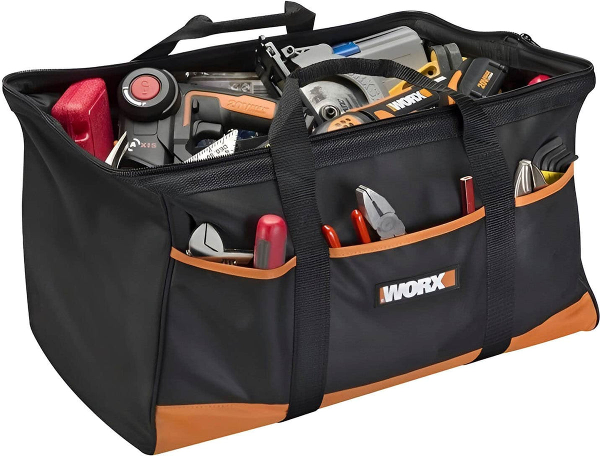 WORX - Large Zippered Tool Tote - Black