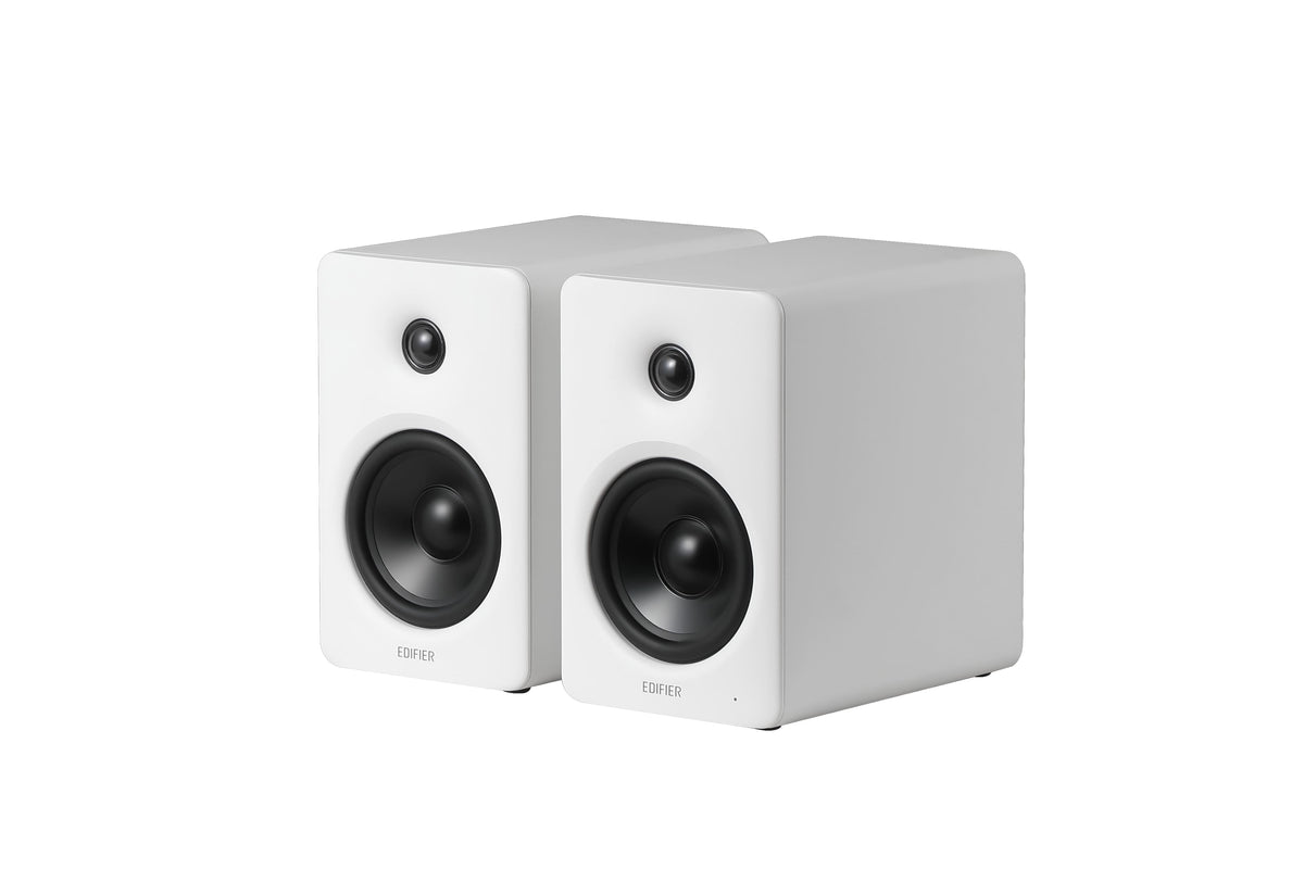 Edifier - M90 Powered Speakers, 100W RMS, Hi-Res Audio, LDAC, Bluetooth 6.0, HDMI eARC/Optical/USB-C/AUX Input, SUB Out (Pair) - White