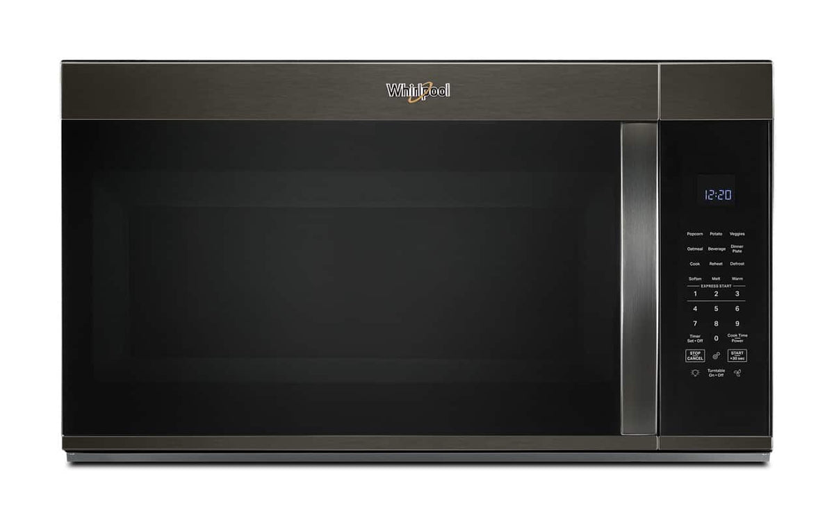 Whirlpool - 1.9 Cu. Ft. Over-the-Range Microwave with Sensor Cooking - Black Stainless Steel
