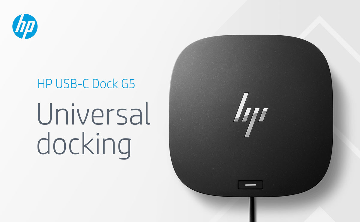 HP - G5 USB-C Universal Docking Station - Black