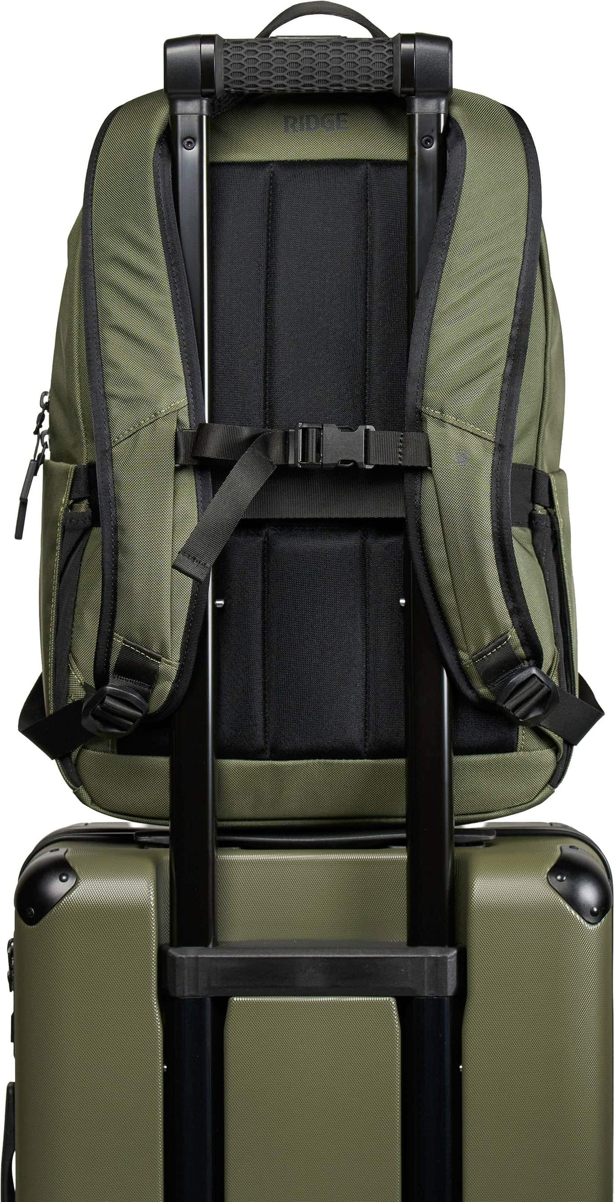 The Ridge Wallet - Commuter Backpack - Matte Olive - Green