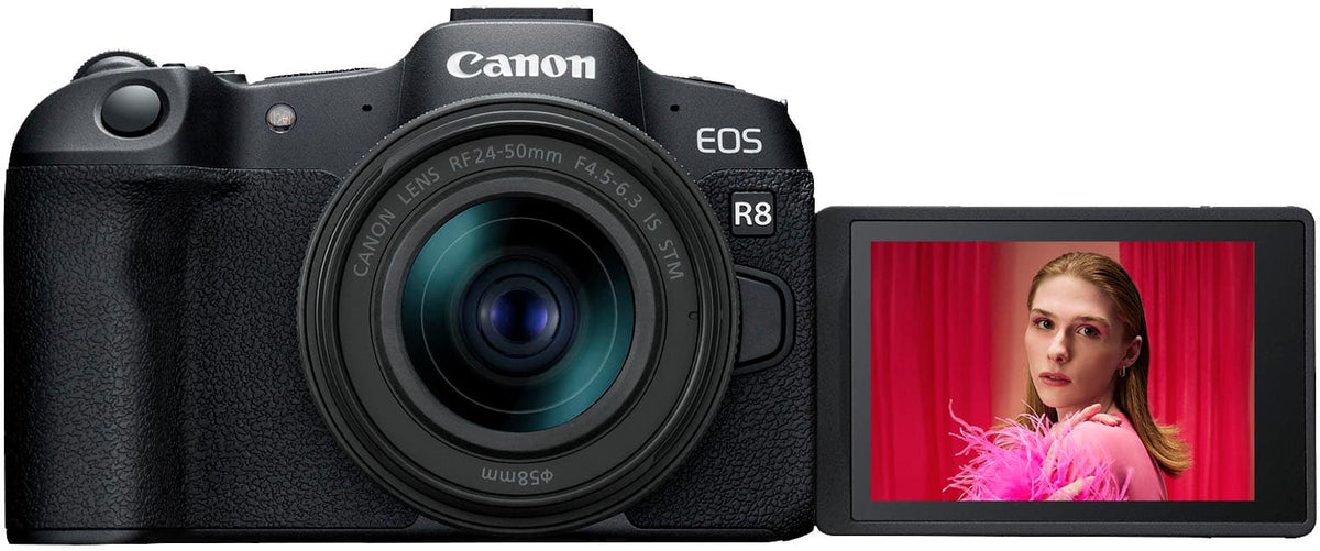 Canon - EOS R8 4K Video Mirrorless Camera with RF24-50mm f/4.5-6.3 IS STM Lens - Black