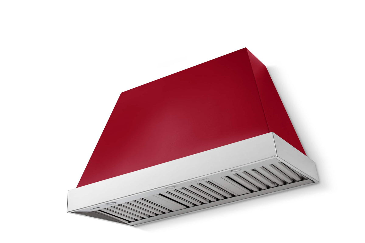 AGA - 48 inches - Externally Vented - Wall Range Hood - Piccadilly Red