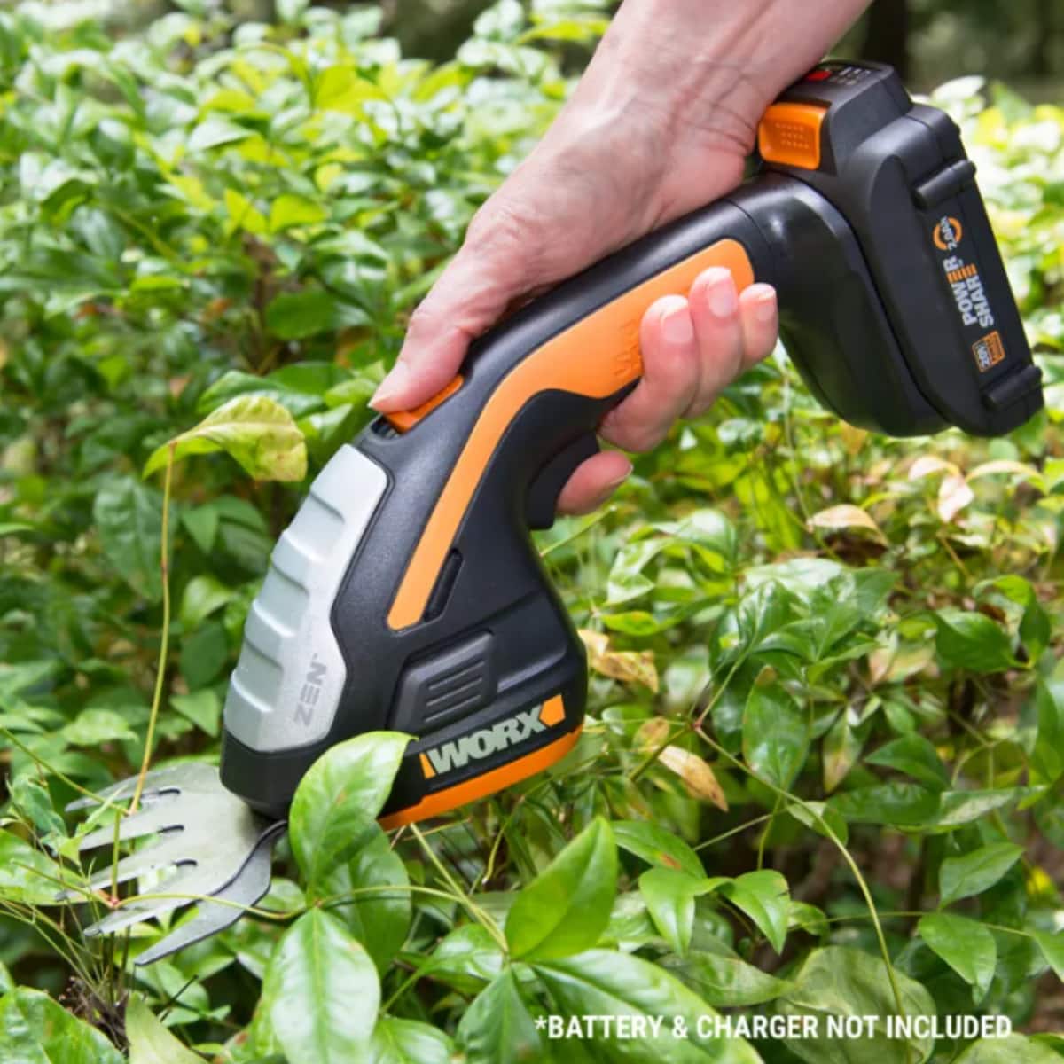 WORX - WG801.9 20V Power Share 4" Cordless Shear and 8" Shrubber Trimmer - Tool Only - Black