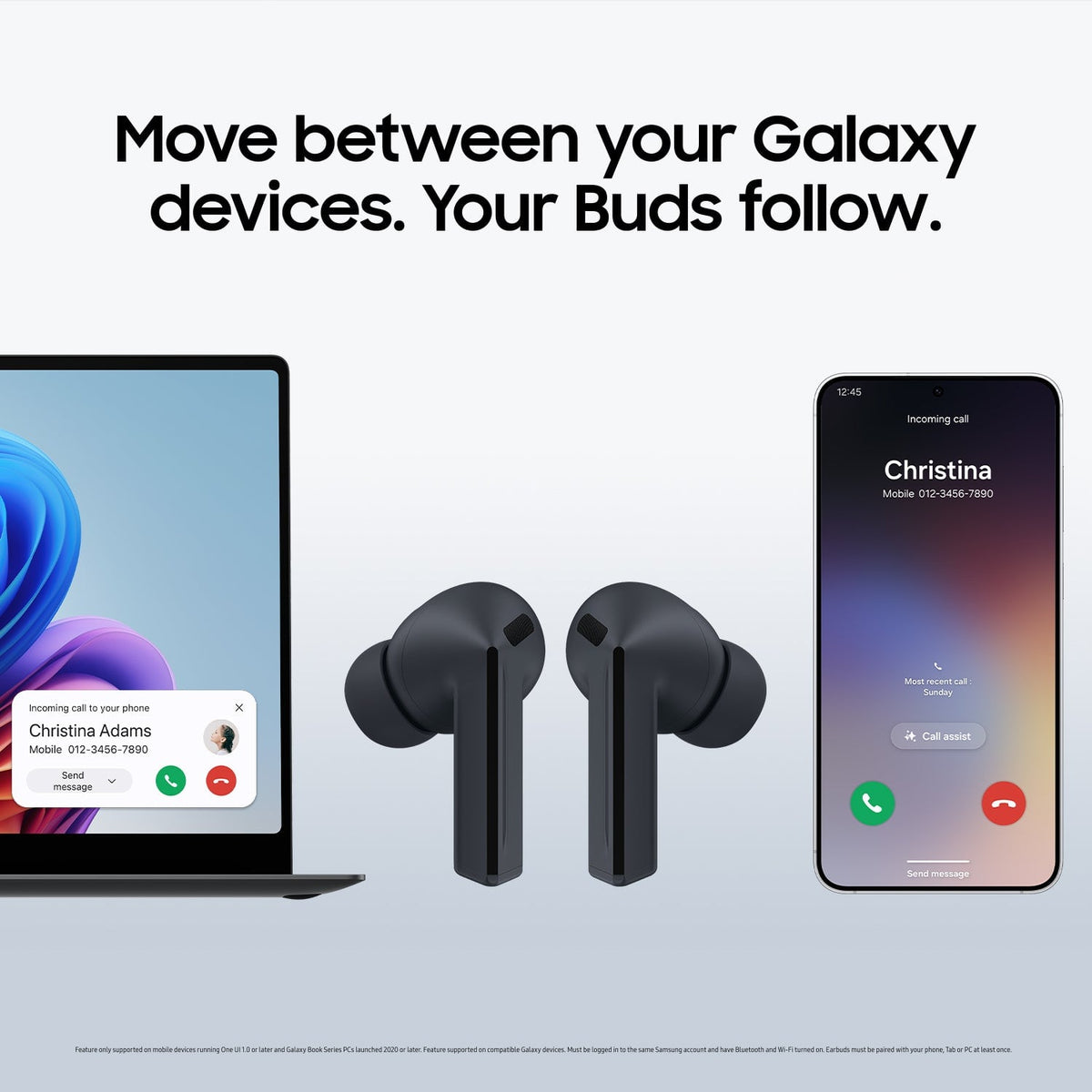 Samsung - Galaxy Buds3 FE Wireless Earbud Headphones - Black