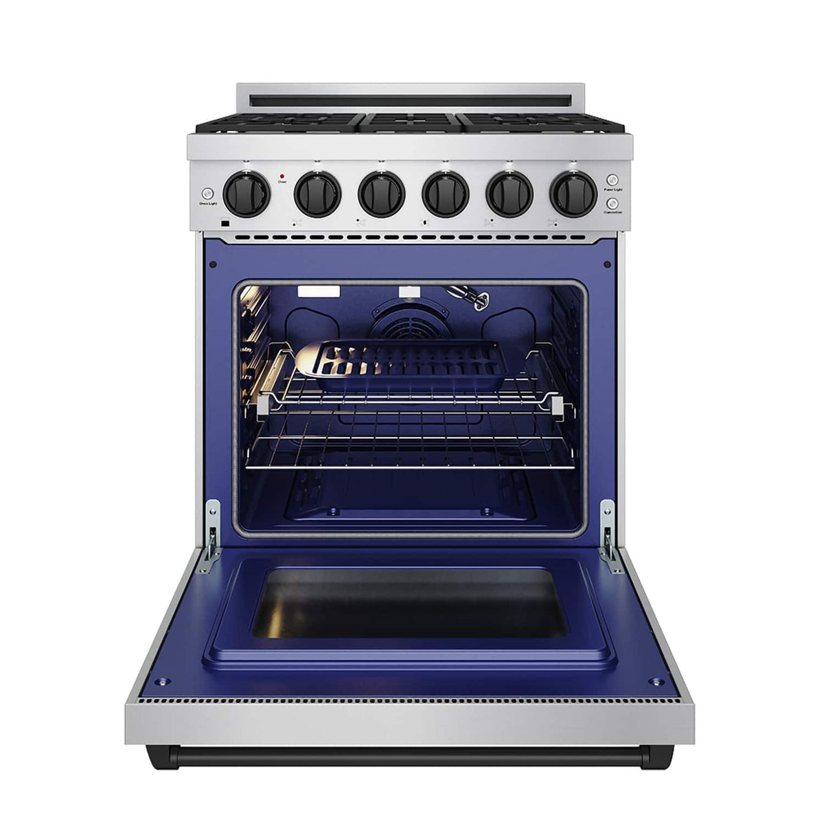 Gordon Ramsay Series by Thor Kitchen 4.55 Cu. Ft Freestanding Liquid Propane Gas Range with Black Hardware - Stainless Steel