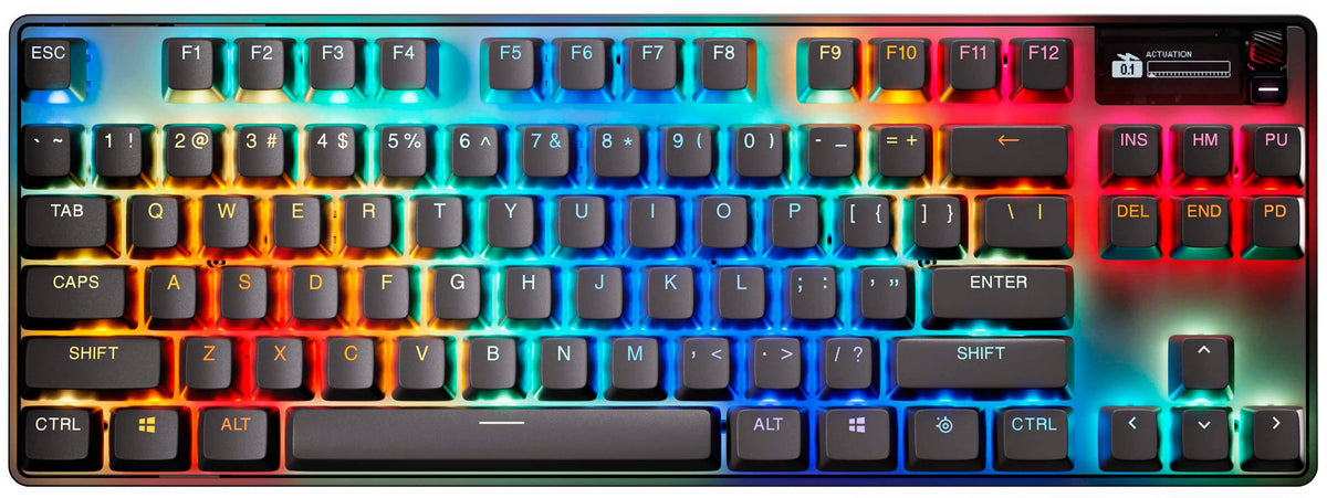SteelSeries - Apex Pro TKL Gen 3 Wireless Mechanical OmniPoint Adjustable HyperMagnetic Gaming Keyboard with Rapid Tap - Black