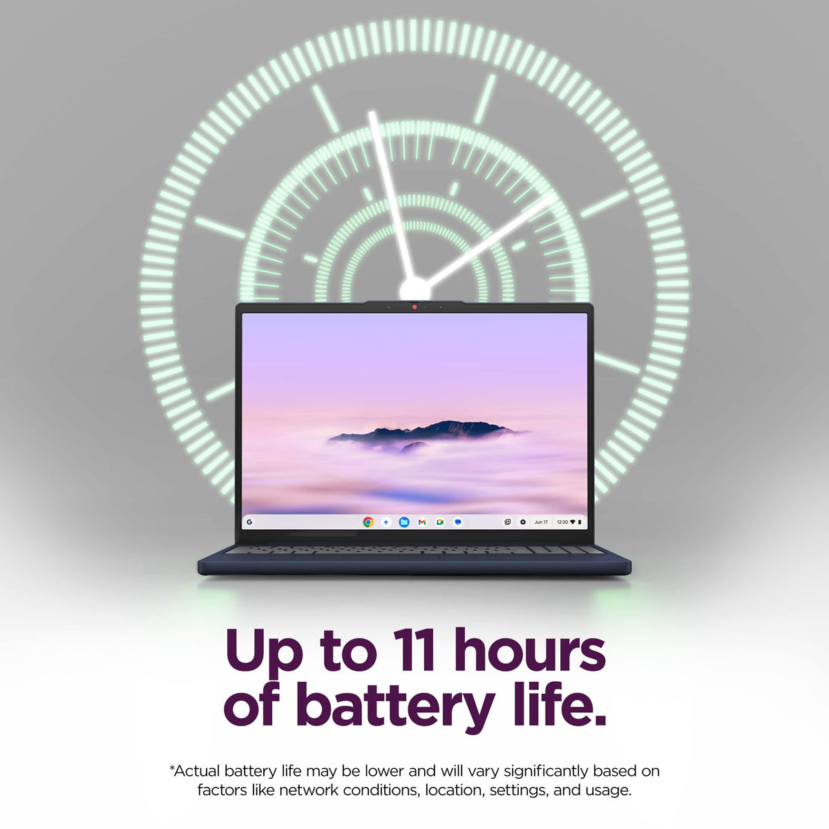 Lenovo - Chromebook Plus 15.3" 2K Touchscreen Laptop - Intel Core 3 Processor N355 2025 - 8GB Memory - 128GB UFS - Cosmic Blue