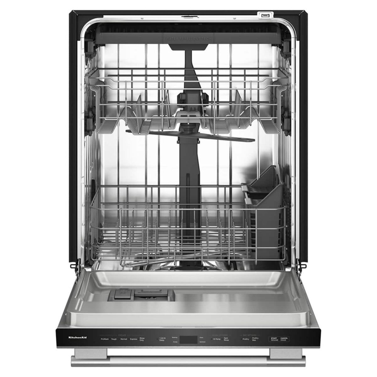 KitchenAid - 24 inch Top Control Built-In Dishwasher with Third Level Utensil Rack and 47 dBA - Stainless Steel