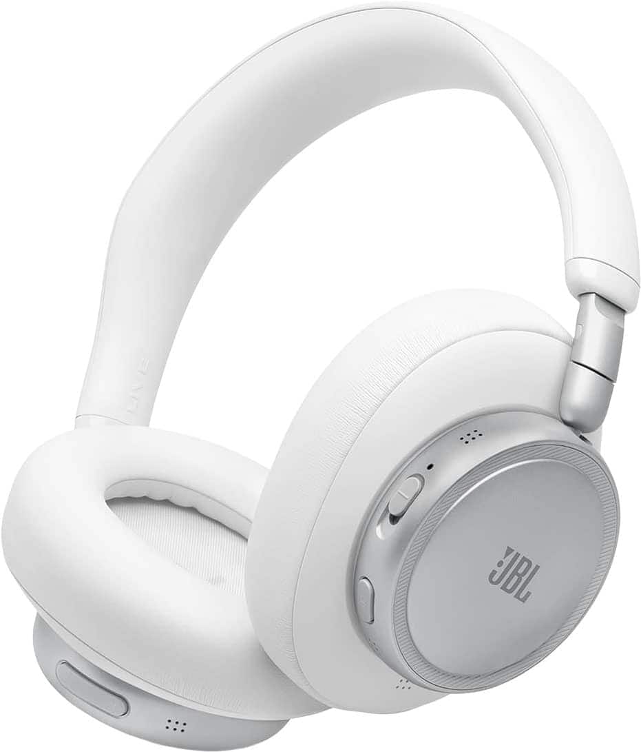 JBL - Live 780NC Over Ear Noise Cancelling Wireless Headphones - White